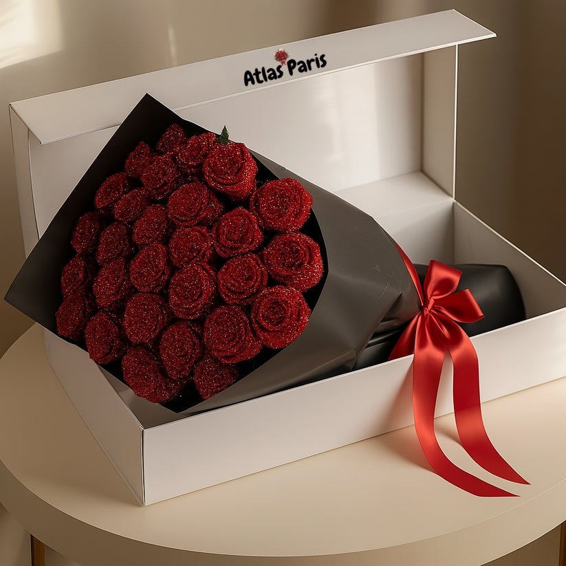 Ramo de rosas brillantes – Oferta limitada de San Valentín